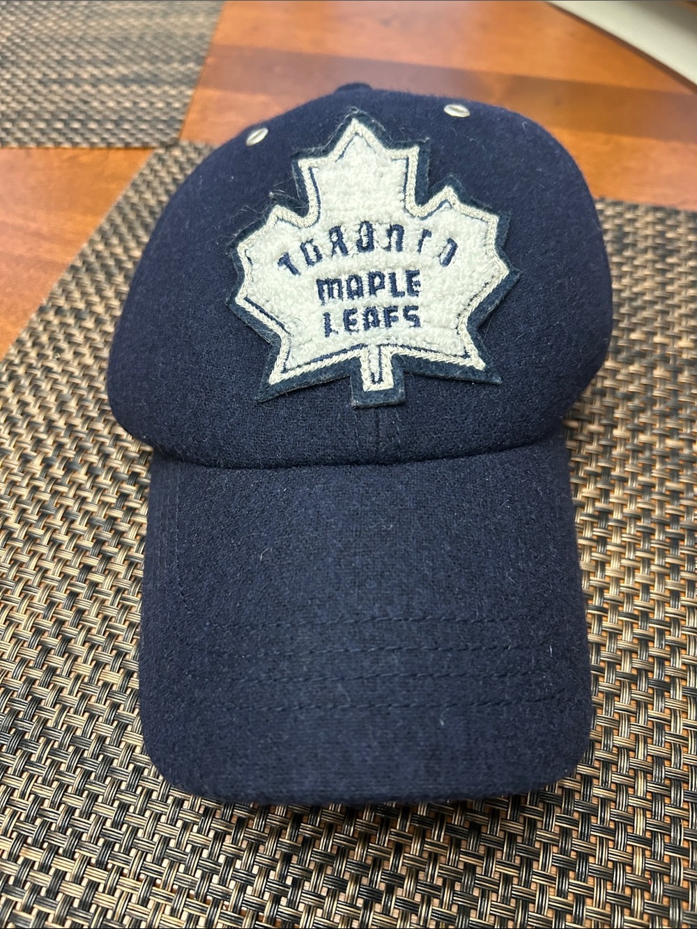 Roots Navy Maple Leaf Baseball Cap